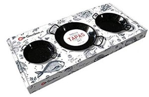 Zestaw mini patelni do przystawek GARCIMA  Set Paella-Tapa