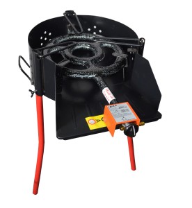 WIELOFUNKCYJNY GRILL 40 CM W ZESTAWIE Z PALNIKIEM GAZOWYM