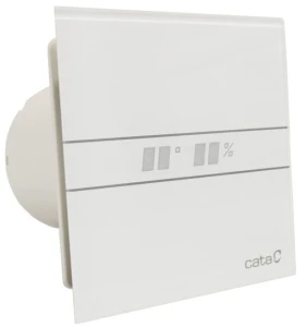 Wentylator łazienkowy CATA E120 GTH biały LED czujnik wilgotności timer 