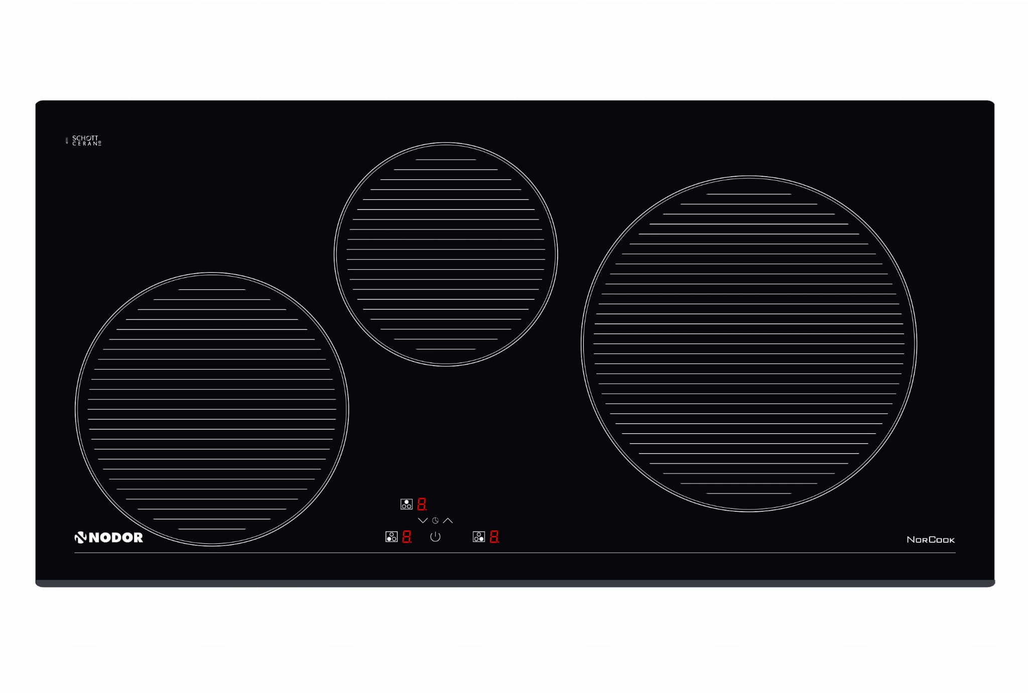 Płyta indukcyjna NorCook IH N7703 Czarna - główne zdjęcie